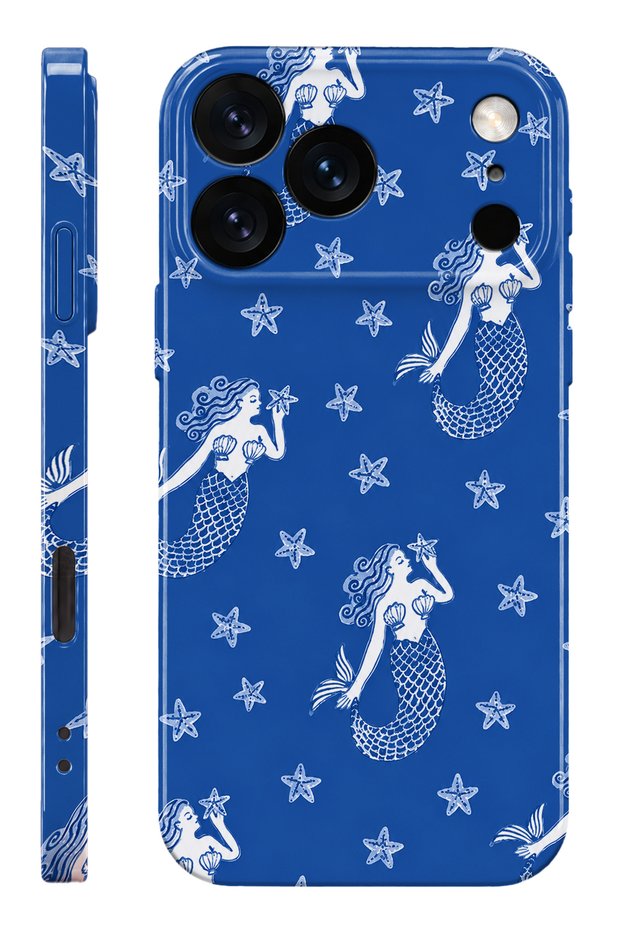 iPhone 17 Pro Mermaid Protect Slim Glossy Full Cover Print Camera Protected Phone Case