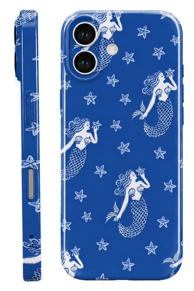 iPhone 17 Mermaid Protect Slim Glossy Full Cover Print Camera Protected Phone Case