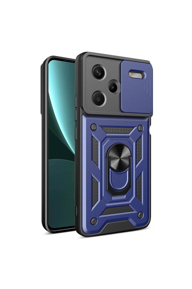 Xiaomi Redmi Note 13 Pro Plus 5g Case Sliding Camera Protector Magnetic Stand Tank Protection