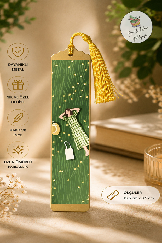 Artistic Design Metal Bookmark