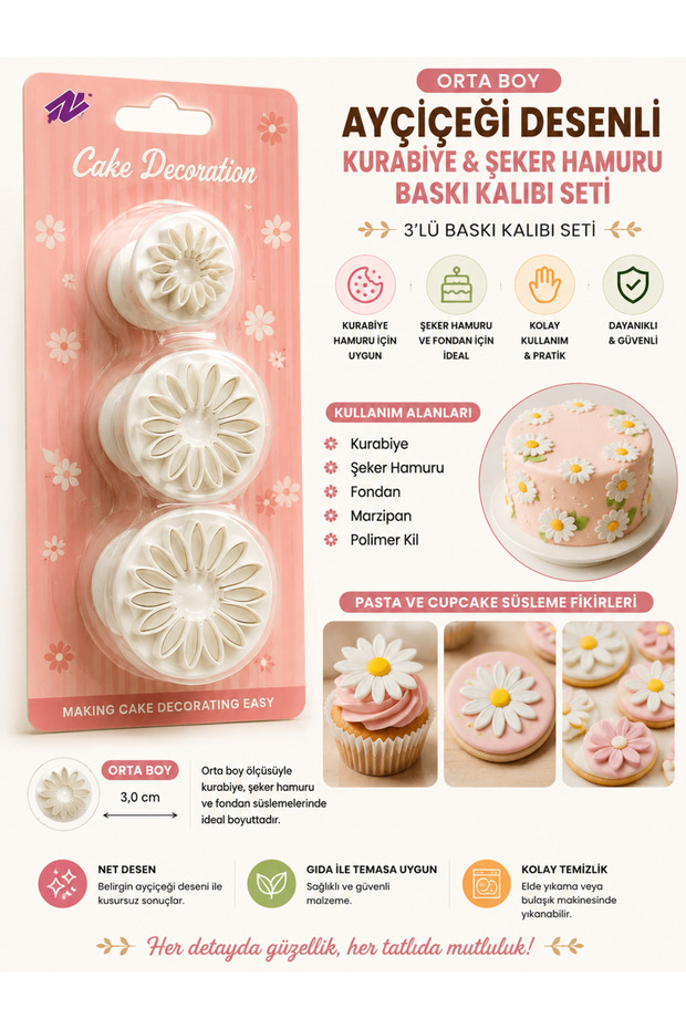 Sugar Paste-Cookie-Ceramic Printing Mold Set Cookie and Sugar Paste Printing Mold Set – Fondant and Pastry Decorating Tool