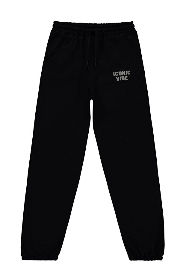 Basic 6-9 Years Old Sweatpants - Black