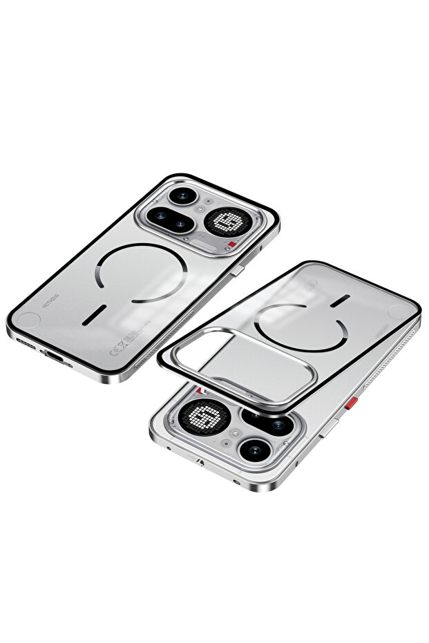 Nothing Phone (4a) Pro aluminum Silver For Nothing phone 4a Pro 4apro Frosted Phone Case Magnetic Me