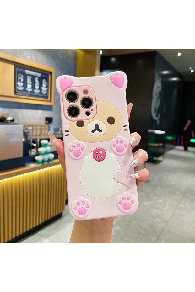 For Samsung A16 02 Cute Rilakkuma Bear for Samsung Galaxy A52 A53 A54 A55 A56 A57 A33 A34 A35 A36 A7