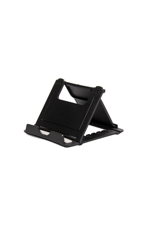 Black Adjustable Desktop Bracket Universal Foldable Desk Cellphone Holder Mount Tablet Stand for iPa