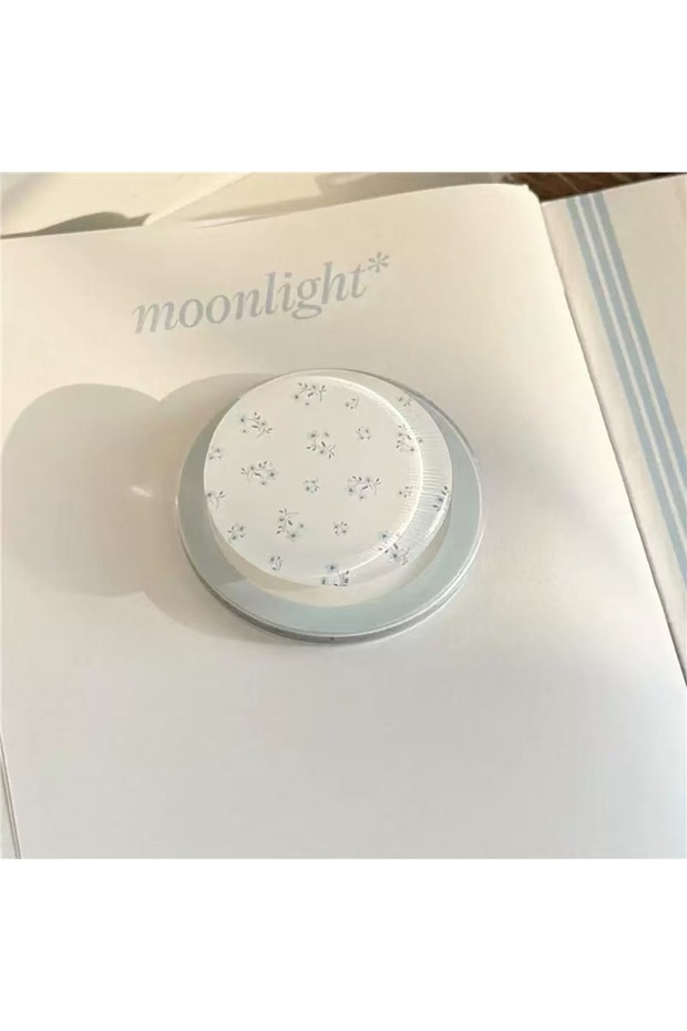 Blue flowers 1PCS Magnetic Phone Holder for iPhone 16 15 14 13 12 Pro Max Cute Floral Grip Stand for