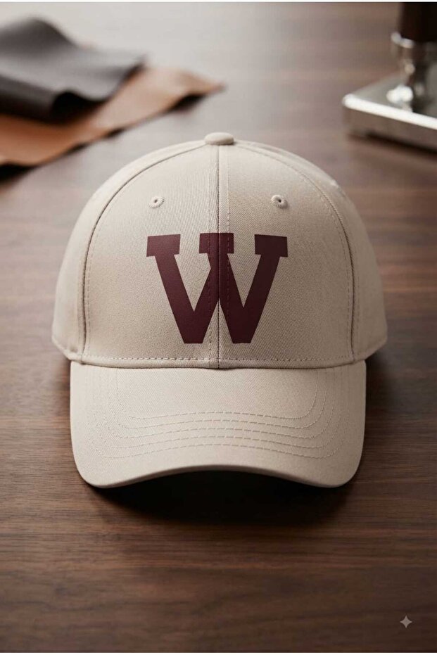 Color Letter W Printed Unisex Baseball Cap - Adjustable Casual Hat