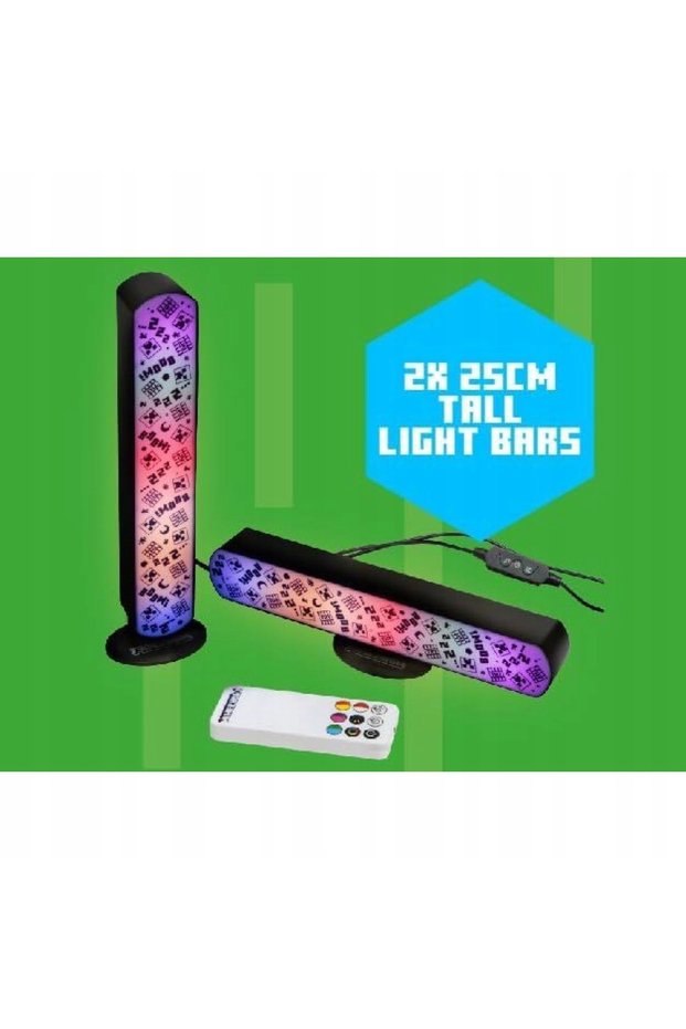 SET MINECRAFT 2 LAMPĂRĂ MULTICOLORE + TELECOMANDĂ