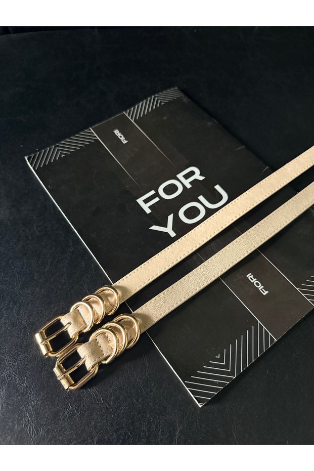 2-Pack Suede and Faux Leather Square Buckle Thin Women's Belt, Waist Belt, Dress Belt, Skirt Belt, Trouser Belt