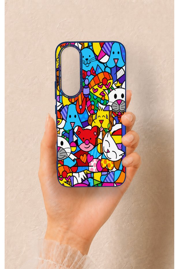 Vivo V70 Fe 5g Compatible Britto Garden Patterned Silicone Case