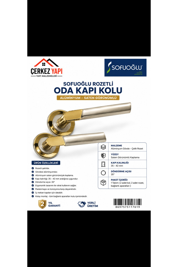 Sofuoğlu Rozetli Oda Kapı Kolu