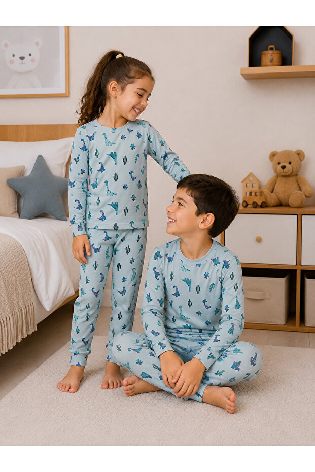 100% Cotton Unisex Children's Pajama Set – Long Sleeve