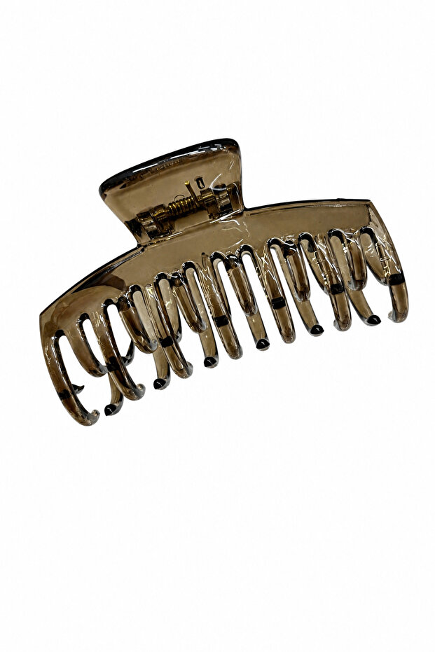 Transparent Brown Large Size Hair Clip Claw Clip Stylish and Practical for Daily Use