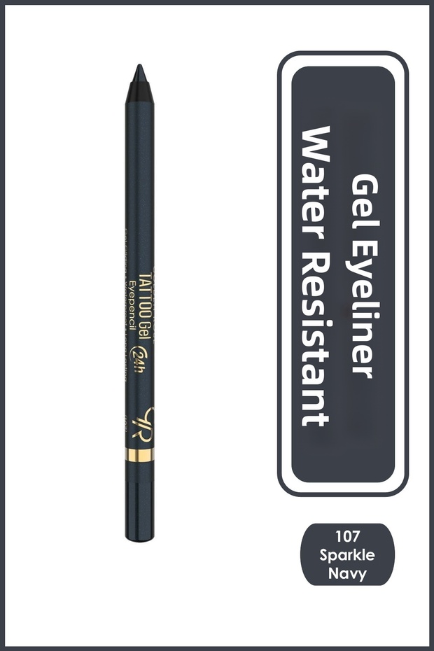 Tattoo Gel Eyepencil - 107 Sparkle Navy - Long-Lasting Blue Gel Eyeliner