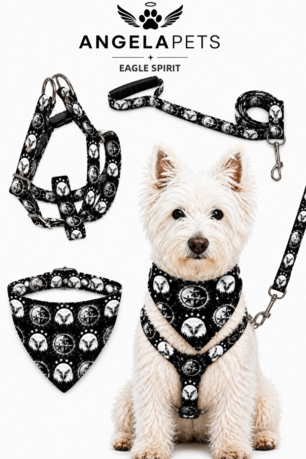 Adjustable Scarf, Chest Harness and Travel Strap Set of 3