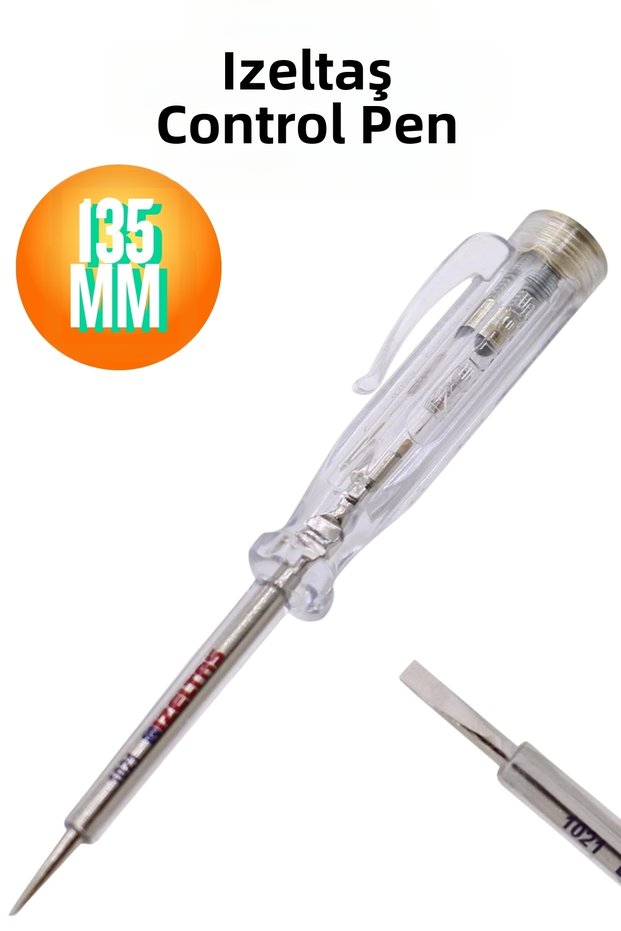 135 mm Electric Control Pen Screwdriver Flat Tip Voltage Checker Voltage Tester Phase Check Pen