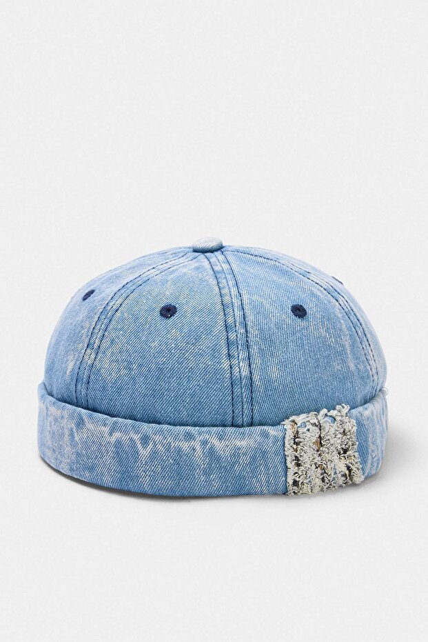 Açık Mavi Denim Kadın Şapka TAKAW27SP00003