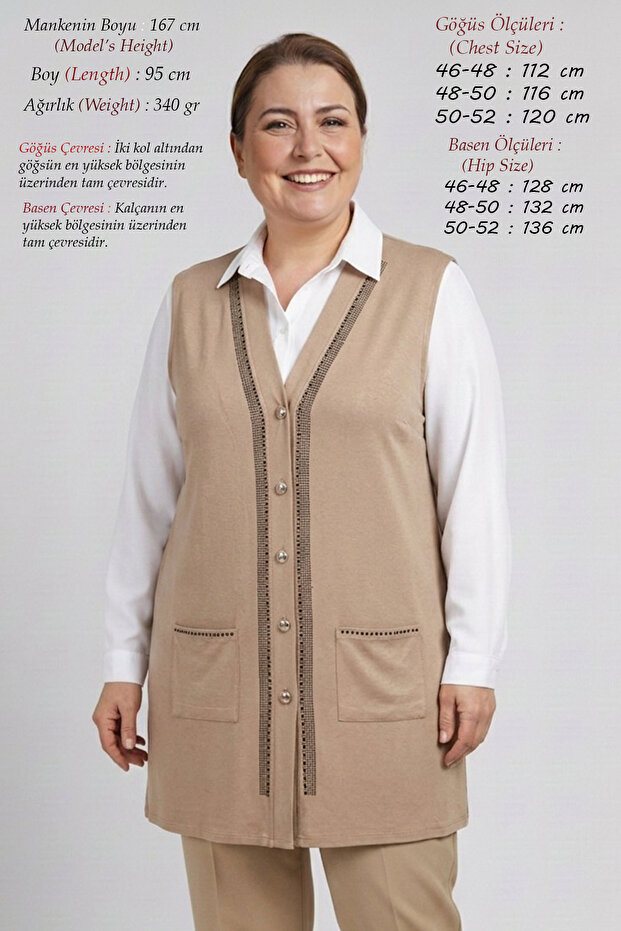 Large Size Combed Cotton Women's Summer Round Neck 100% Viscose Anti-Sweat Breathable Buttoned Mother's Long Tunic Vest