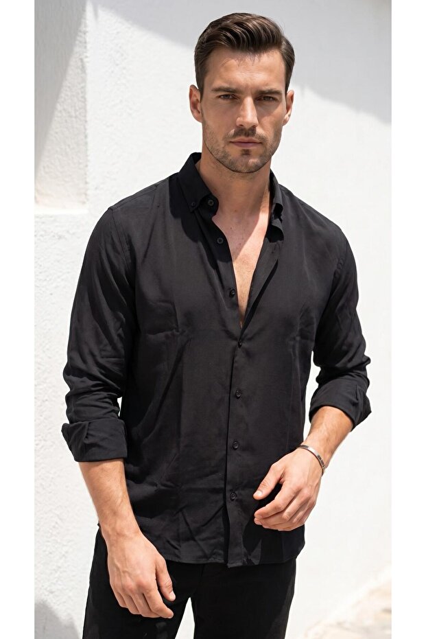 Men's Modal Fabric Comfortable Fit Shirt – Tiril Tiril Lightweight and Comfortable Design