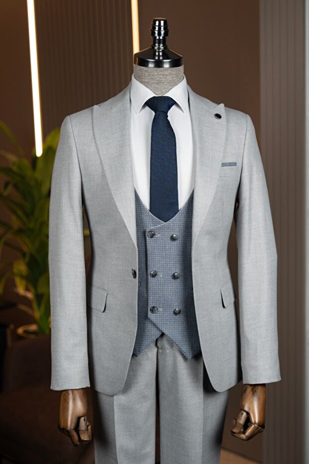 Vest Suit - Slimfit, Choose One Size Larger.