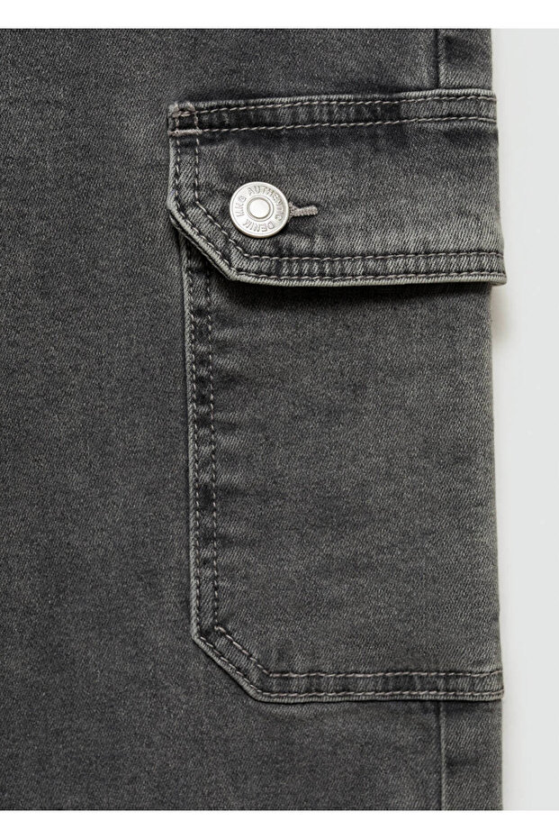 Cepli kargo jean pantolon - 5
