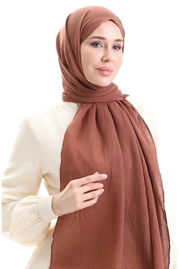 شال من الخيزران 70281-49 لون القرفة