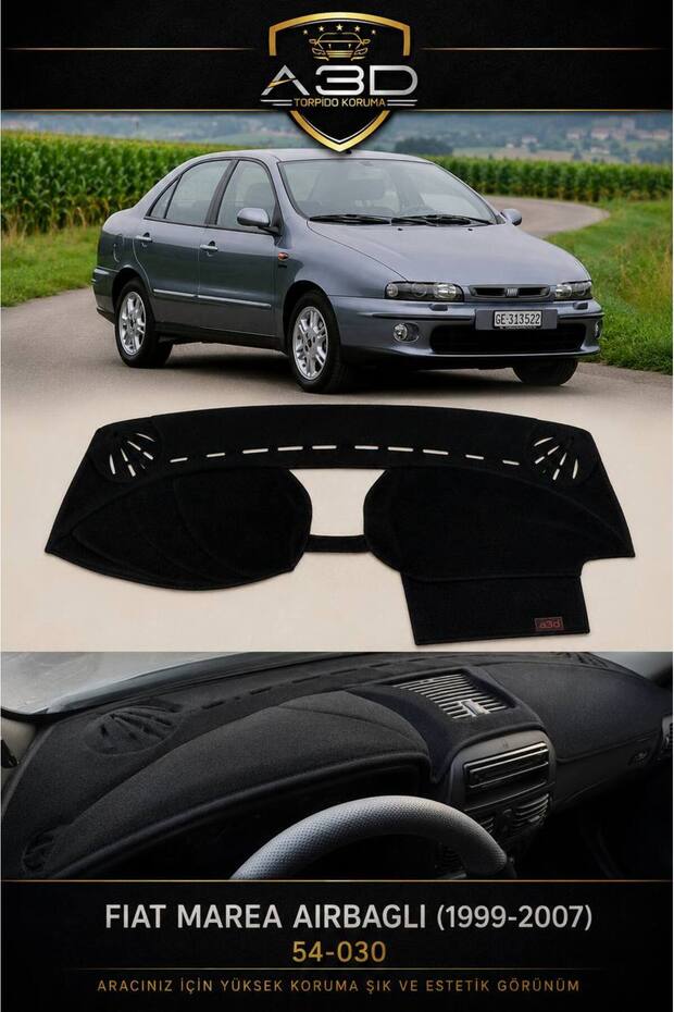 Fiat Marea (1999-2007) Airbag Compatible Front Cover Chest Panel Glove Box Protection Protective Cover Carpet