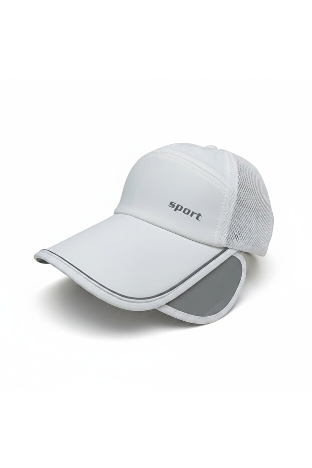 Unisex Micro Mesh Cap with Adjustable Open-Back Visor - 1