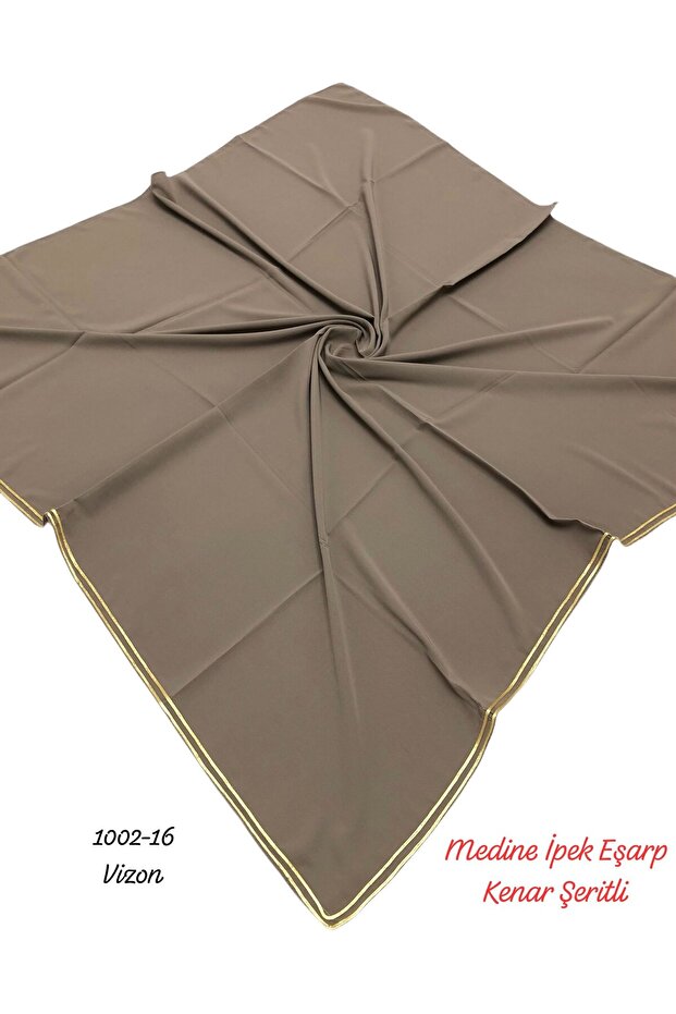 1002 Medina Silk Scarf with Edge Stripe