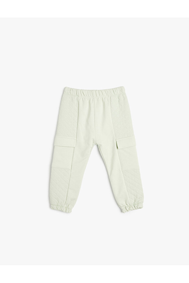 Jogger Sweatpants Pocket Detailed Cotton Elastic Waist