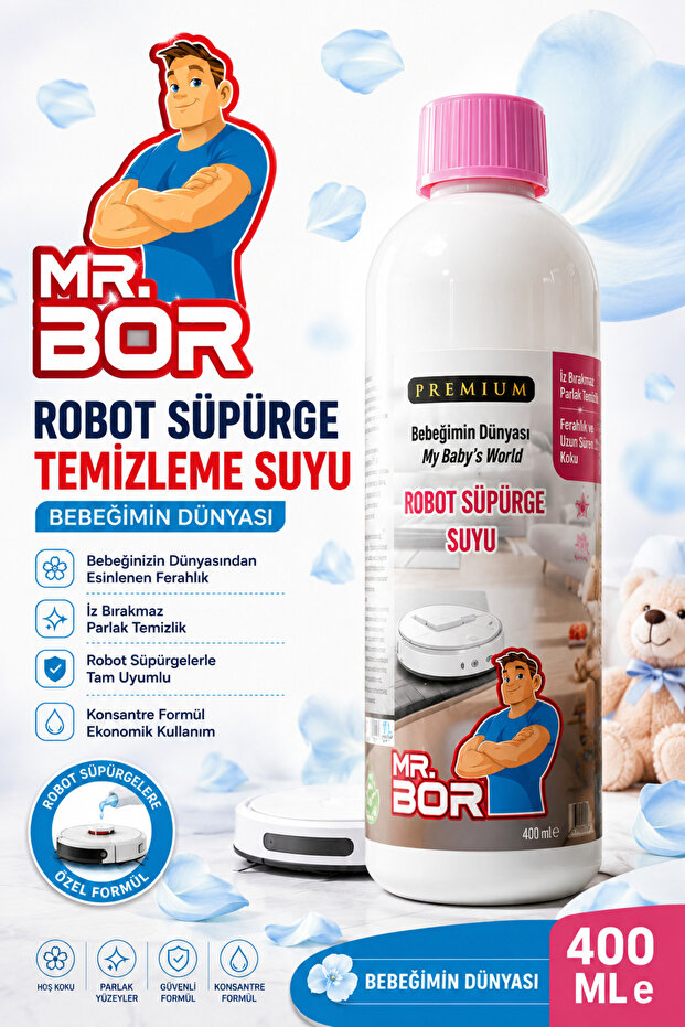 AKILLI ROBOT SÜPÜRGE SUYU 400 ML. - 2