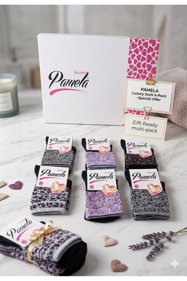 Pamela Short Socks 6 Pieces Cotton Perfumed Durable