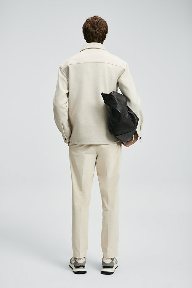 Andre Men's Knitted Jacket Ecru - 6