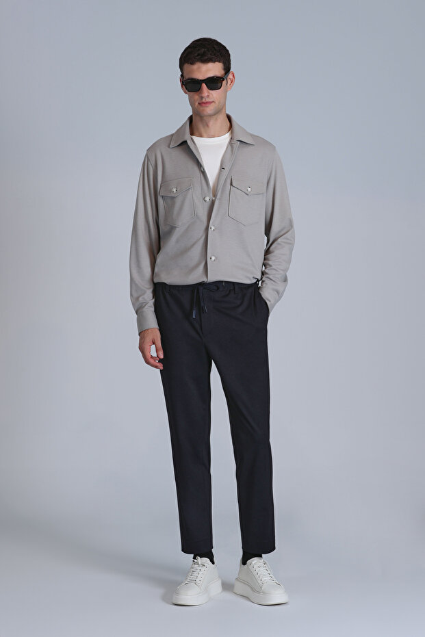 Cameron Men's Basic Shirt Slim Fit Beige - 2