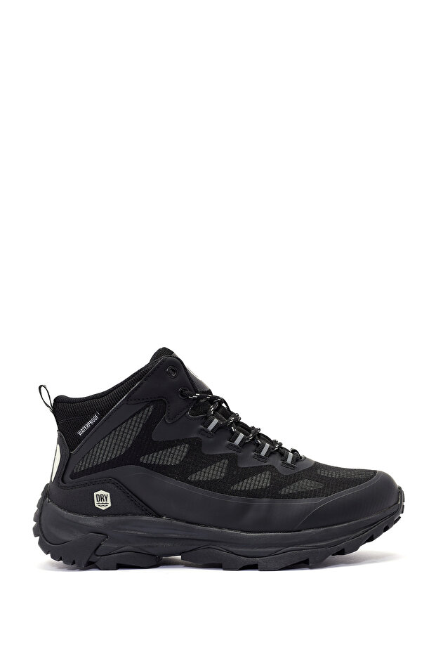Dry Men's Black Thick Sole Lace up Waterproof Outdoor Boots 24Wfd69386F