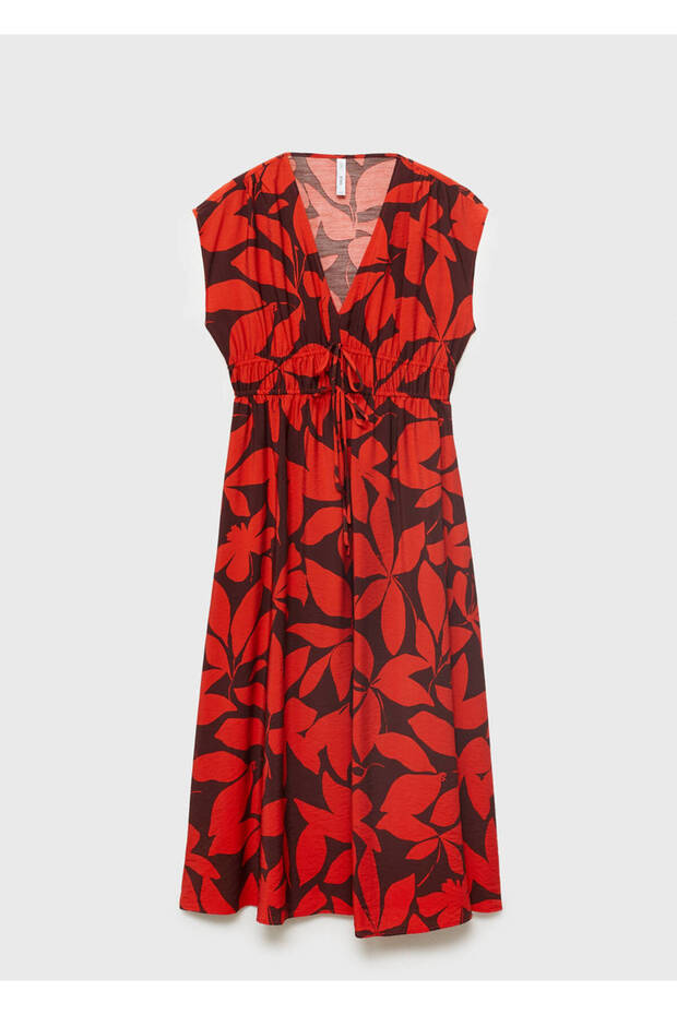 Gemustertes langes Kleid - 3