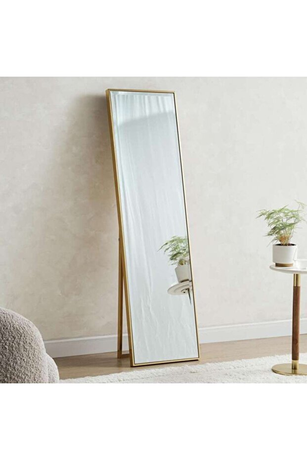 Mojo Bevelled Cheval Mirror 44x162cm - Gold