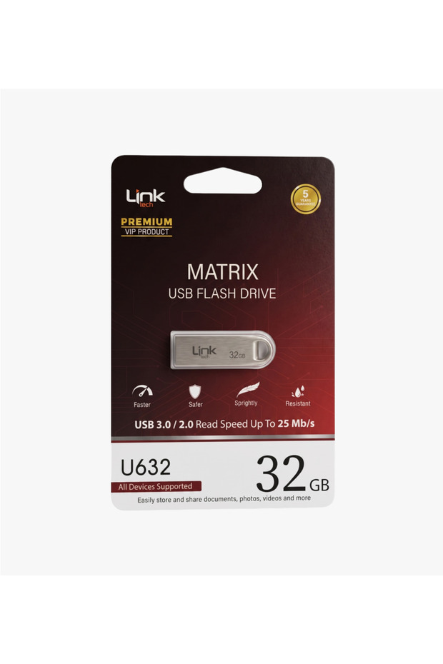 Matrix 32GB USB 2.0 Metal USB Flash Memory U632