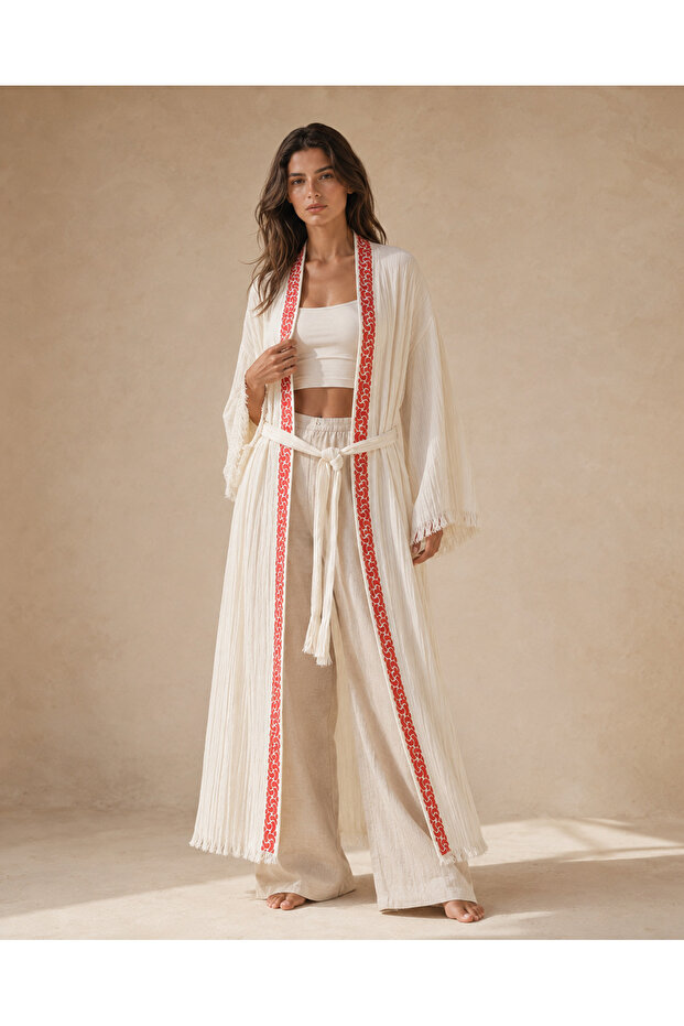 Babylon Bamboo Kimono Robe- Lightweight. Handmade in Turkey