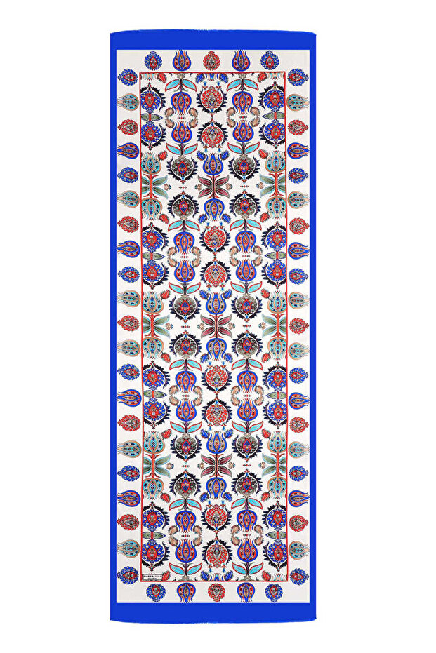 Eșarfă de mătase Saks İznik Pattern - 4