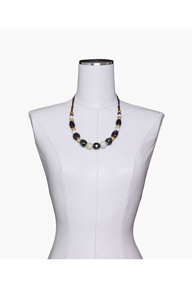 Ceramic Beaded Necklace - 3