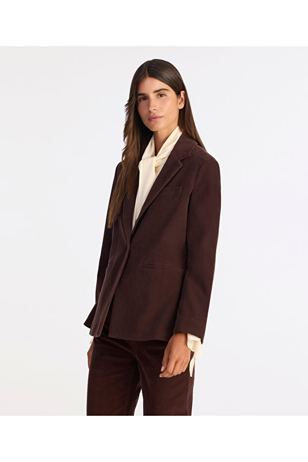 Regular Jacket Collar Long Sleeve Jacket - 3
