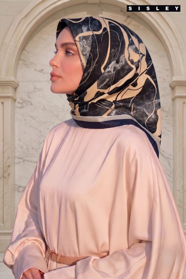 وشاح حرير ساتان-2043-90*90