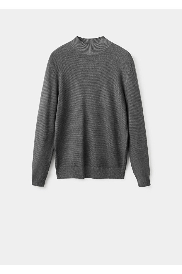 Geformter Pullover mit Perkins-Kragen - 3