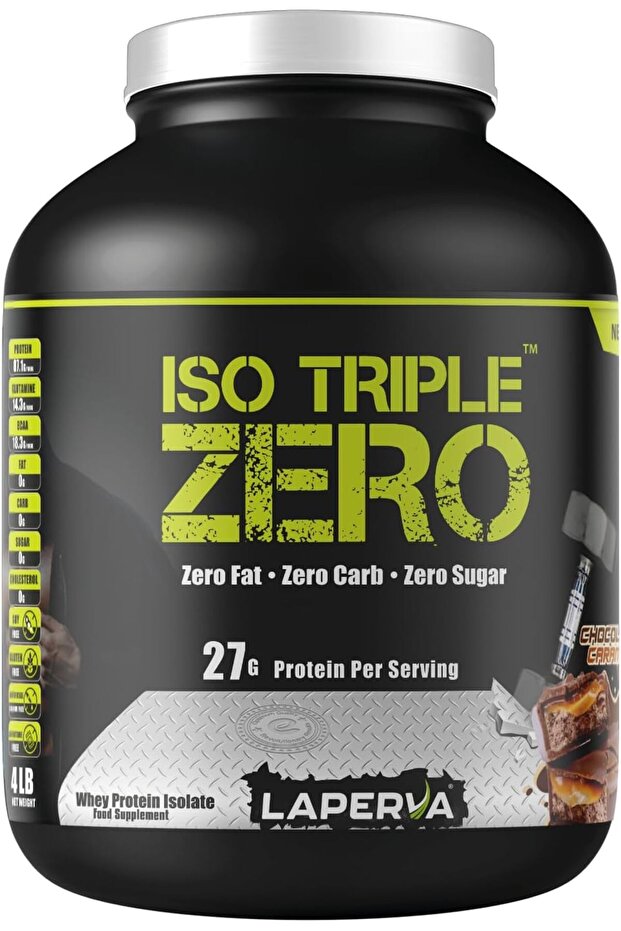 Iso Triple Zero Next Generation Whey Protein, Chocolate Caramel, 4 LB
