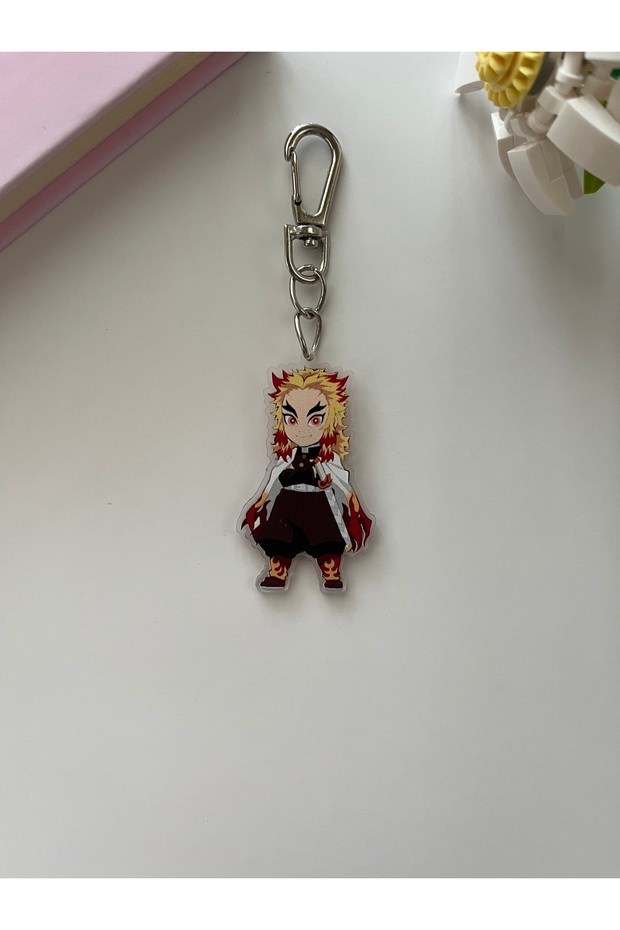Demon Slayer Anime Rengoku Anime Keychain/bag Ornament