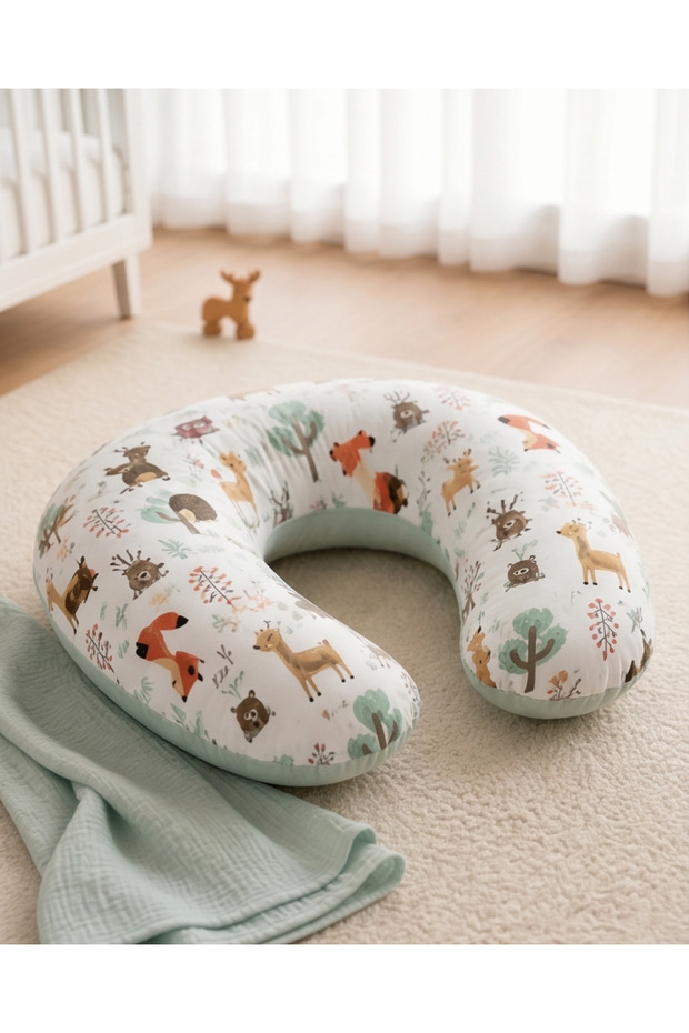 Zigzag Series Black Breastfeeding Pillow