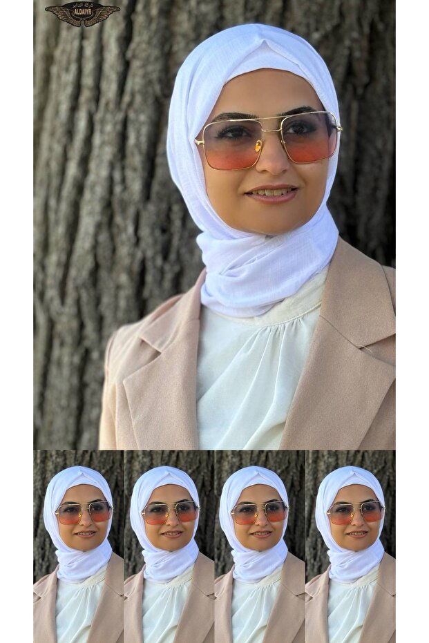 شال قطني بخمسة أشرطة