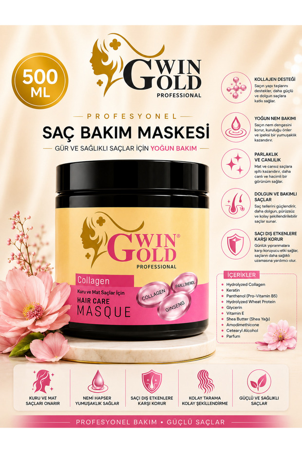 SAÇ BAKIM MASKESİ COLLOGEN PLUS+
