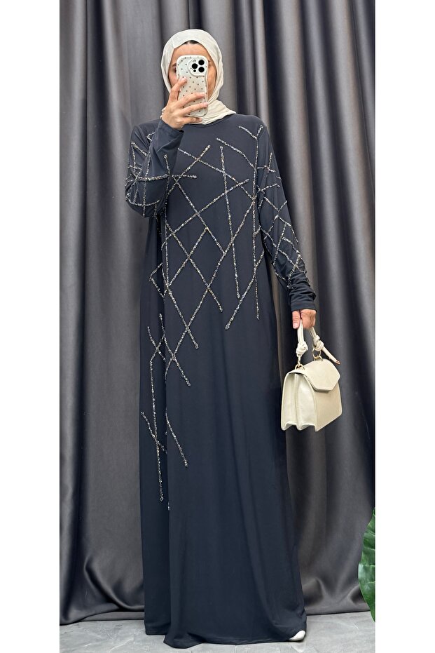 Stone Detail Sandy Dress
